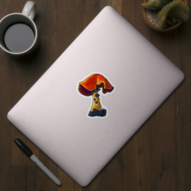 mushroom sticker by art object